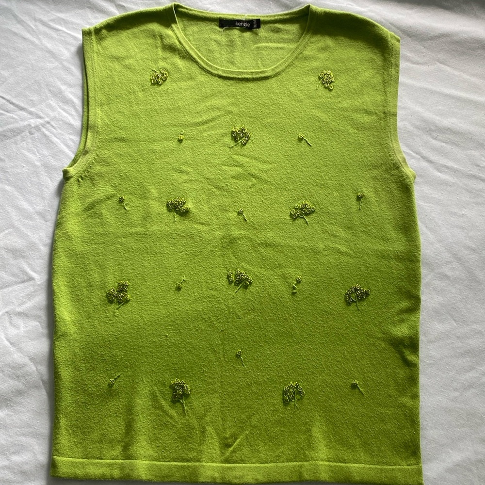KENZIE Womens Sleevless Knit Top - size M